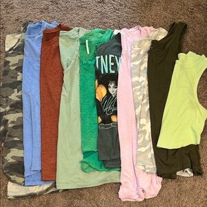 Size large tshirt & tank top bundle!!
